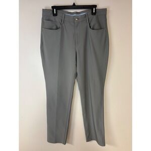 FootJoy Golf Pants Mens W34 L32 Gray Athletic Fit Polyester Spandex